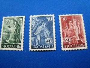 YUGOSLAVIA 1953  -  SCOTT # 375-377   COMPLETE SET    MNH