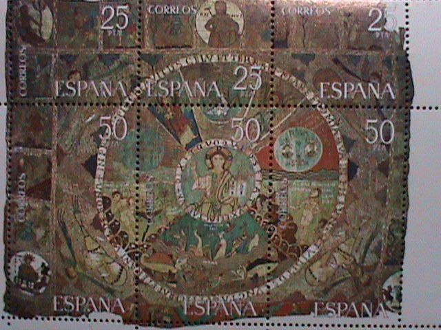 SPAIN-1980-SC#2221-THE CREATION-TAPESTRY-GERONA CATHEDRAL -MNH-SHEET-VERY FINE