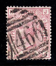 Great Britain used #67 2 1/2p Victoria Plate 13 Position JH Cancel 466