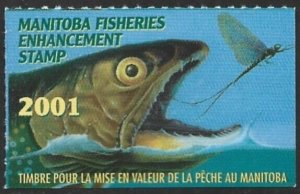 Canada 2001 MANITOBA Wildlife Conservation Fishing Revenue #MBF9 VF-NH-