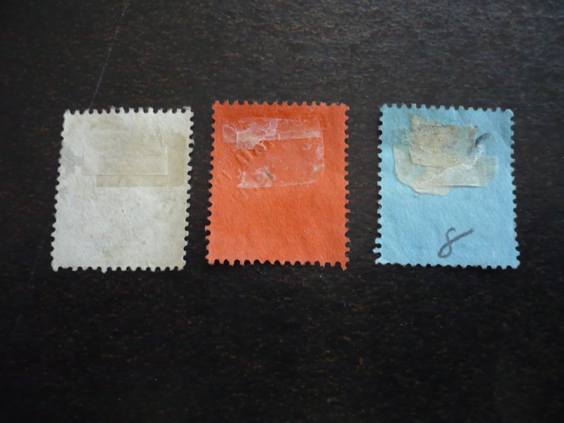 Stamps - Mauritius - Scott# 129,132,133 - Used Part Set of 3 Stamps