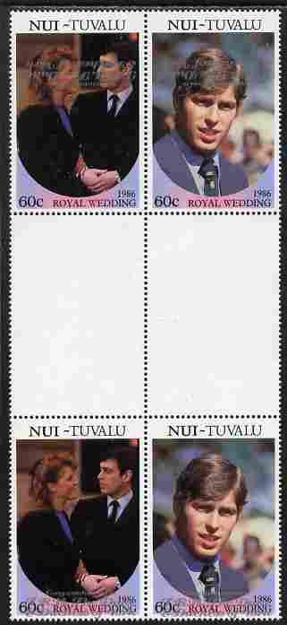 Tuvalu - Nui 1986 Royal Wedding (Andrew & Fergie) 60c...