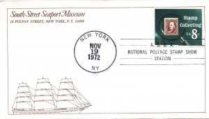 US SPECIAL EVENT CANCELLATION COVER SOUTH STREET SEAPORT MUSEUM NEW YORK 1972