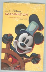 US UX535-538 2008 Postal Cards; packet of 20, 4 designs, 5 of each The Art of Disney Imagination.