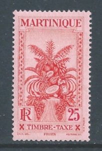 Martinique #J29 NH 25c Tropical Fruit Postage Due
