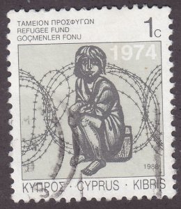 Cyprus RA5 Child Behind Barbed Wire 1988