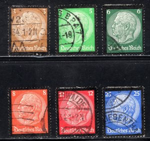 Germany #436-441  Used  VF  CV $10.60 ...   2380435