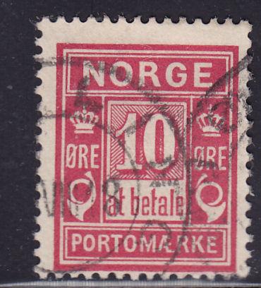 Norway J3 Numeral of Value 1899