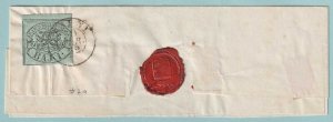 ITALY - ROMAN STATES 2a USED ON COVER FROM 1852 - CV690