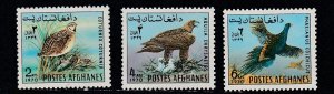 Afghanistan # 831-833, Birds, Mint Hinged, 1/3 Cat.