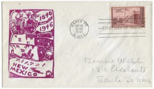 1946 FDC, #944, 3c Kearny Expedition, unlisted cachet