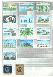 Nauru #152/183 Unused Single (Complete Set) (Flowers)