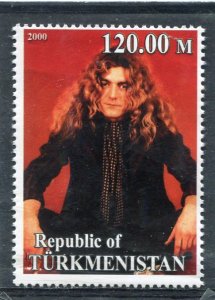 Turkmenistan 2000 JIMMY PAGE LED ZEPPELIN 1 value Perforated Mint (NH)