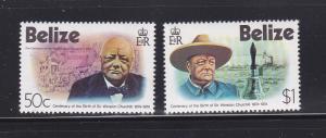 Belize 363-364 Set MNH Winston Churchill, Statesman (B)