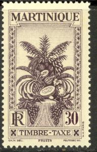 MARTINIQUE 1933 30c TROPICAL FRUIT Postage Due Sc J30 MNH