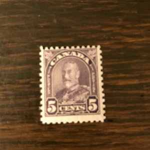 Canada 169 -  5¢ King George V,  Dull Violet, - F/VF, mh - SSCV $7.50
