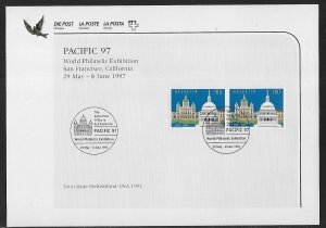 Switzerland 888 1997 Pacific 97 PTT Collection Sheet