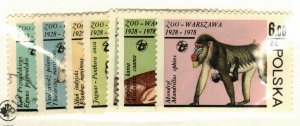 Poland #2301-7 used  Zoo animals