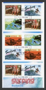 Australia SG3934b 2013 Surfing Australia Self Adhesive Booklet Pane Used