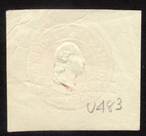 1925, US, 1 1/2c, Cut square, Used, Sc U481