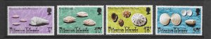 SHELLS - PITCAIRN ISLANDS #137-40   MNH