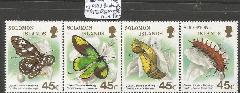 Solomon Islands 1987 Butterfly SC 606 MNH (5cwq)