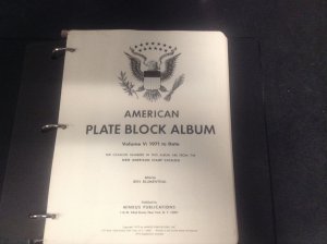 United States Minkus Plate Block Album 1971-1975