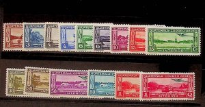 GUATEMALA Sc C32-46 LH ISSUE OF 1935 - NATURE & BIRD - (FJ26)