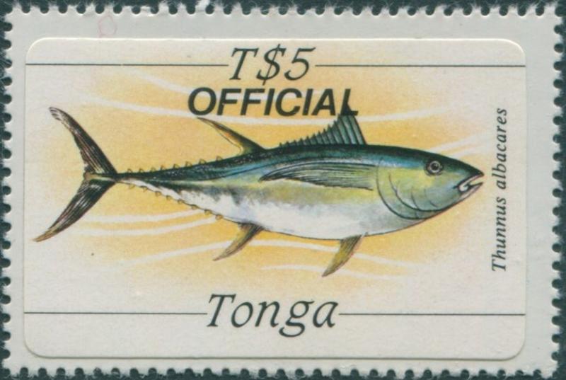 Tonga official 1984 SGO235 5p Yellow-finned Tuna MNH