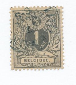 Belgium 1881  Scott 40 used -  1c, Numeral
