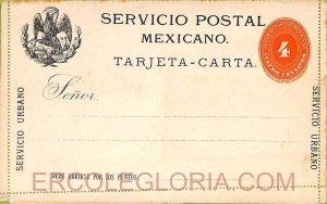 ad6302 - MEXICO - Postal History - STATIONERY CARD Higgings & Gage # 4  1890