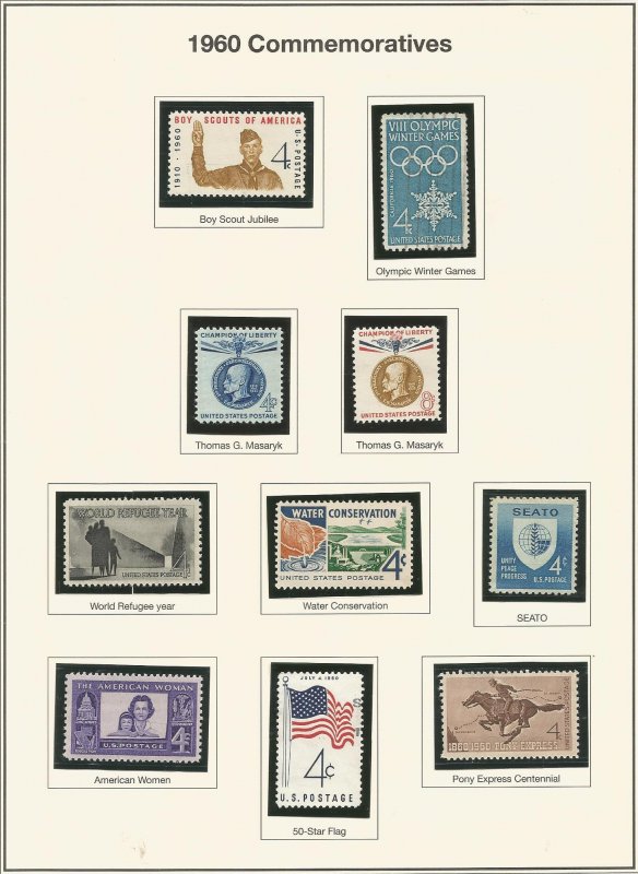 U.S. of America Postage Stamps 1124 thru 1154 United States, General