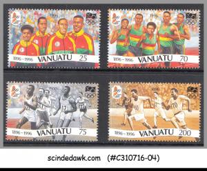 VANUATU - 1996 OLYMPIC GAMES, ATHLETICS - 4V - MINT NH