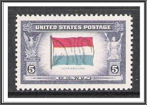US #912 Overrun Countries Luxembourg MNH