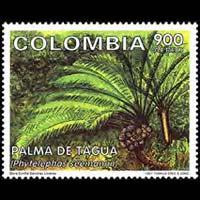 COLOMBIA 1997 - Scott# C897 Palm Tree Set of 1 No Gum