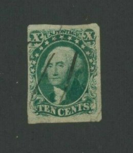 1851 United States Postage Stamp #15 Used F/VF Postal Pen Cancel