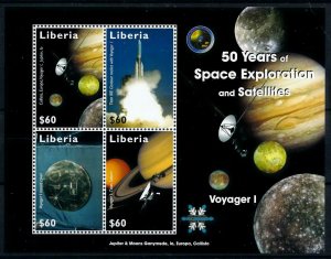 [101233] Liberia 2008 Space Travel Weltraum Voyager I Sheet MNH