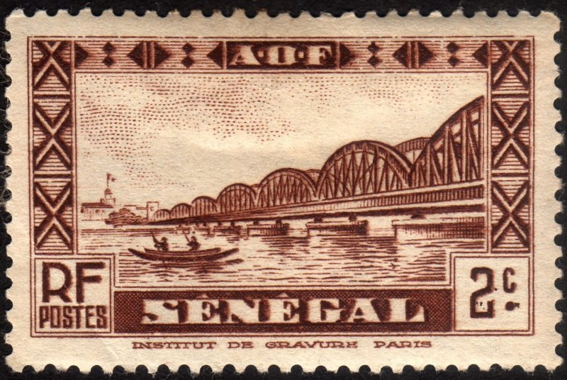 1935, Senegal, 2c, MHH, Sc 143