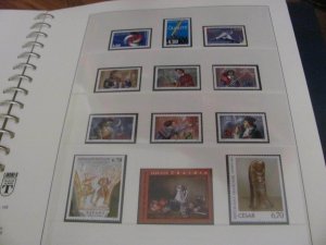 FRANCE MNH 1994-2000 LINDNER ALBUM COMPLETE W/SS &  BOOKLETS (95)