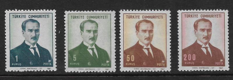 TURKEY, 1767-1770, MNH, KEMAL ATATURK