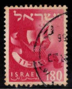 ISRAEL Scott 114 Used Tribes stamp  Wmk 302 with tab