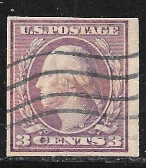 USA 345: 3c Washington, single, used, F