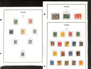 Canada Stamp Collection on 100 Harris Pages to 1984