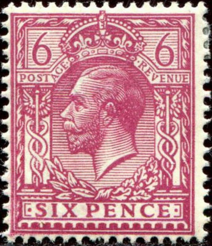 SG385 SPEC N26(5), 6d deep reddish purple, LH MINT. Cat £40.