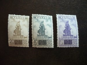 Stamps - Mexico - Scott# C94-C96 - Mint Hinged Set of 3 Stamps