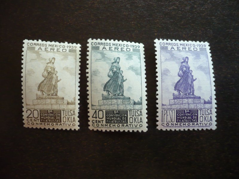 Stamps - Mexico - Scott# C94-C96 - Mint Hinged Set of 3 Stamps