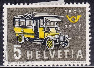 Switzerland 355 USED 1956 1st Mobile Post Office Bus