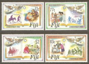 FIJI Sc# 676 - 679 MNH FVF Set of 4 Christmas 1992