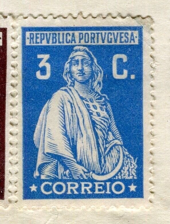 PORTUGAL; 1926 early Ceres issue Mint hinged 3c. value