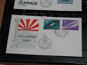 San Marino 1964 Tokyo Summer Olympics FDC 